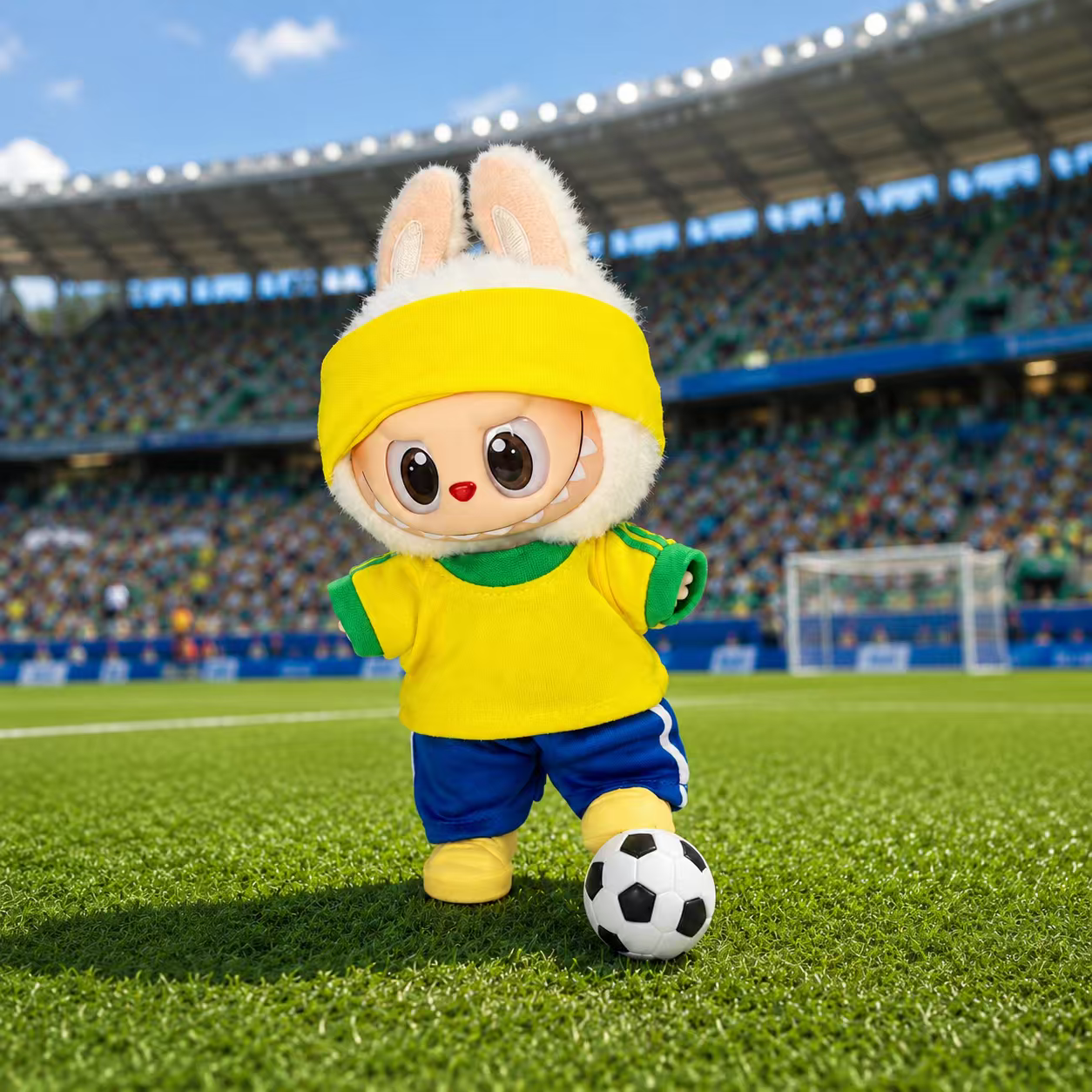Brazil colour doll football jersey kit