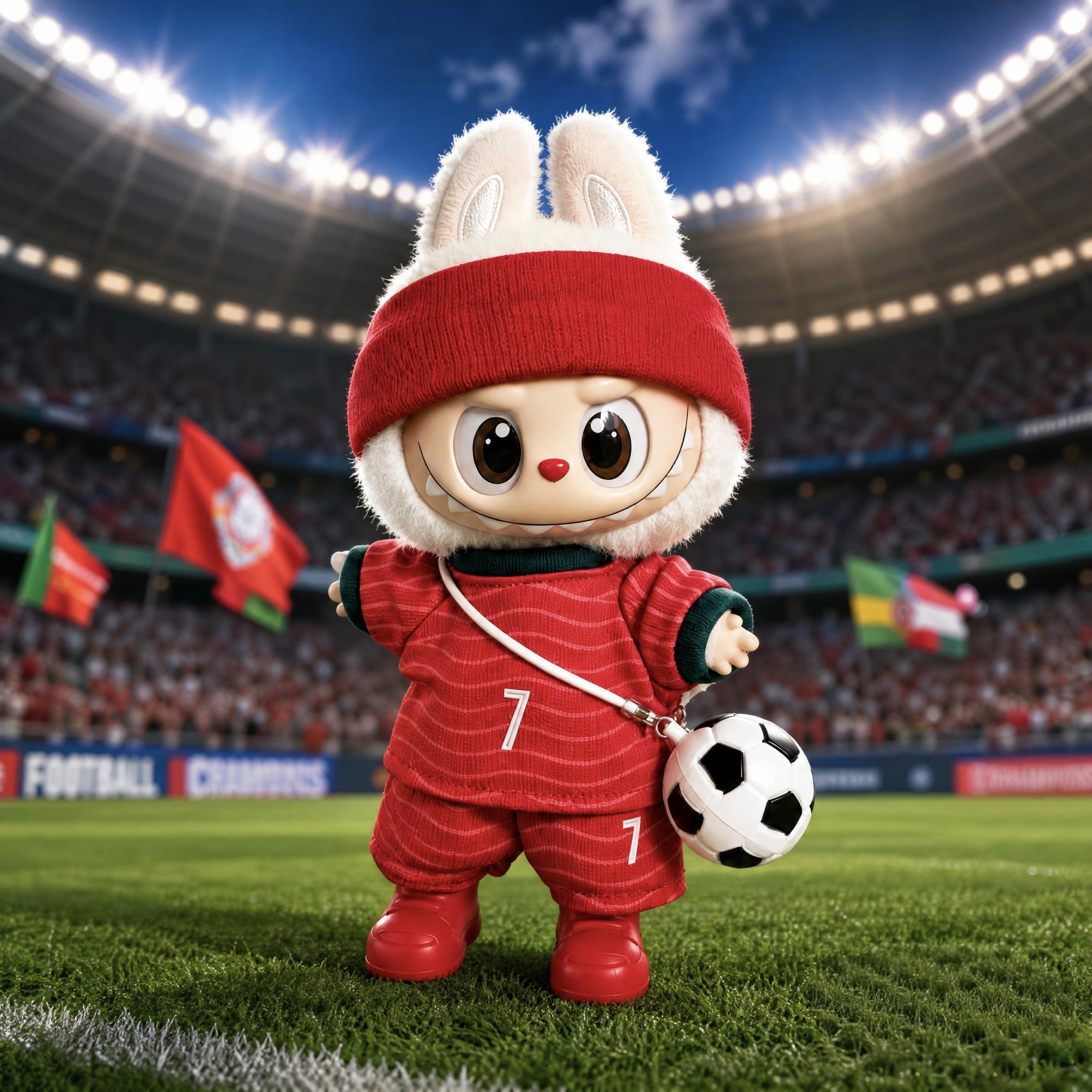 Portugal colour doll football jersey kit