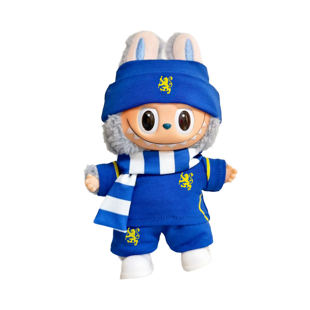 Labubu football jersey kit – Chelsea – Labubu accessories compatible with similar 17cm dolls