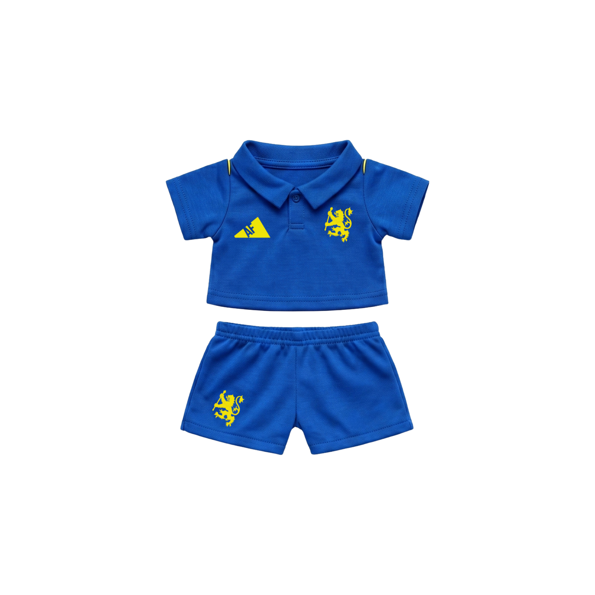 Labubu football jersey and shorts – Chelsea – Labubu accessories compatible with similar 17cm dolls